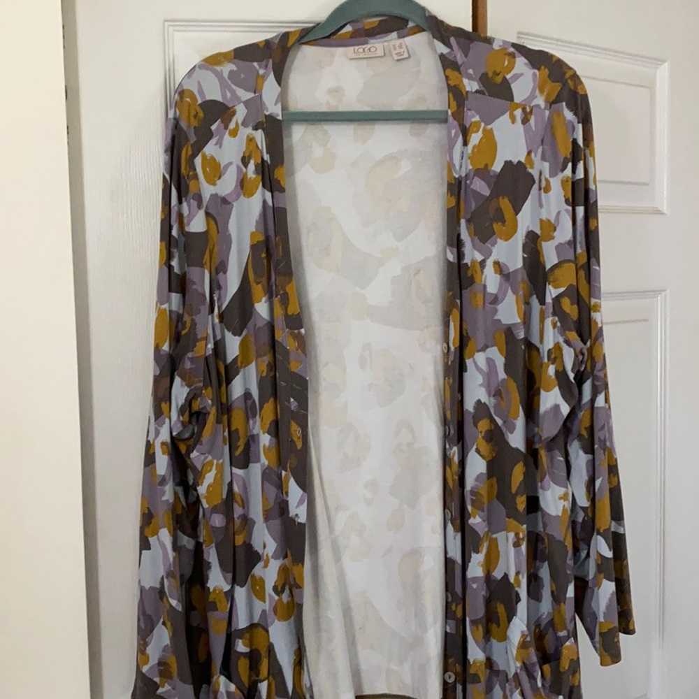 LOGO by Lori Goldstein cardigan